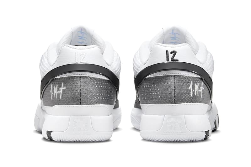 Nike Ja 1 Keeps It Classic With a "White/Black" Iteration FQ4796-101 ja morant release info nba basketball memphis grizzlies return game winner shoes