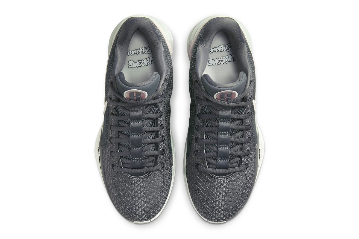 Official Look at the Nike Sabrina 1 "Beyond" FQ3381-003 Dark Grey/Platinum Violet-Black-Light Silver-Summit White february 2024 wnba new york liberty