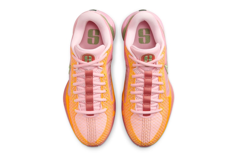 Official Look Nike Sabrina 1 "West Coast Roots" FQ3381-600 Medium Soft Pink/Total Orange-Laser Orange-Oil Green wnba basketball player oregon 
