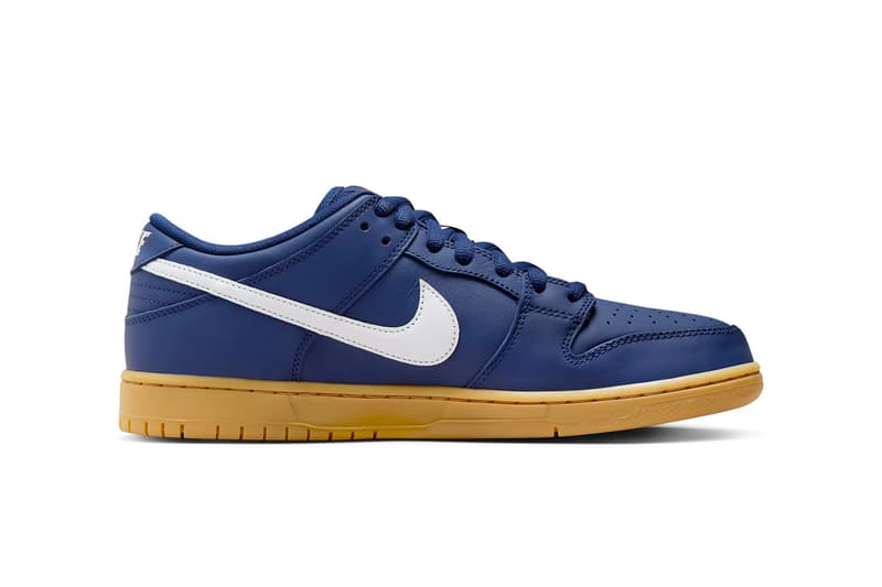 Nike SB Dunk Low "Navy Gum" FJ1674-400 Release Info NAVY/WHITE-GUM LIGHT BROWN skate shoes low top swooshpp