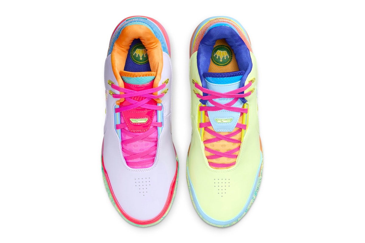 Official Images of the Nike Zoom LeBron NXXT Gen Ampd "Multi-Color" FZ7885-500 lebron james king los angeles lakers nba basketball star Violet Mist/Barely Volt-Photo Blue-Alchemy Pink-Bright Crimson
