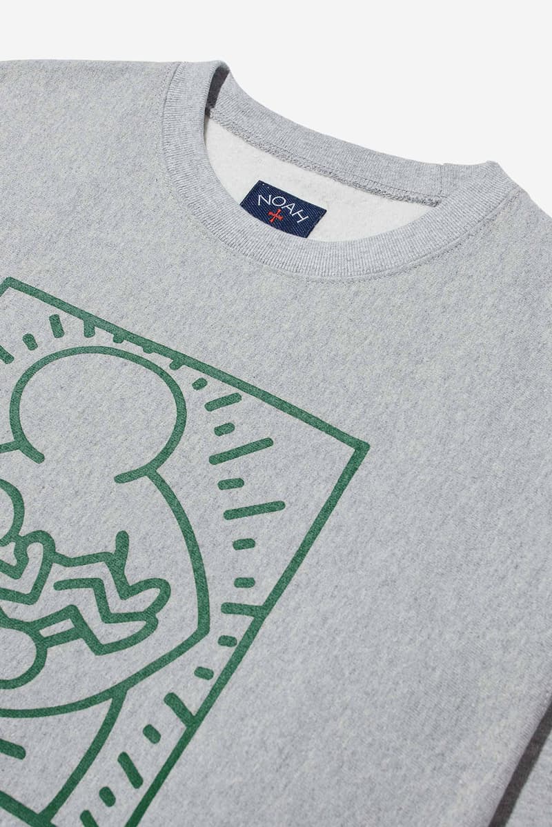 NOAH x Keith Haring Is Sure To Get You in the Holiday Spirit santa claus christmas estate sold out price graphic tee hoodie crew neck link art