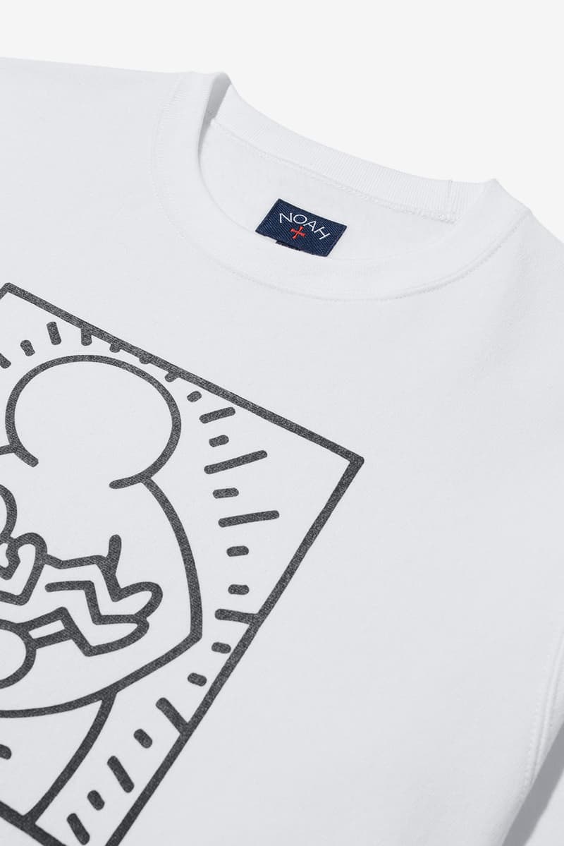 NOAH x Keith Haring Is Sure To Get You in the Holiday Spirit santa claus christmas estate sold out price graphic tee hoodie crew neck link art