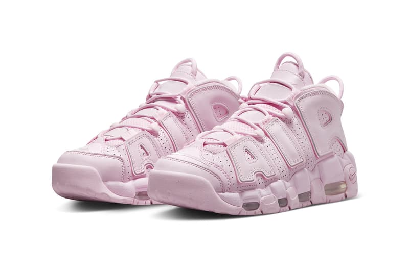 Official Images of the Nike Air More Uptempo "Pink Foam" DV1137-600 pink foam white spring 2024 cotton candy pink scottie pippen basketball retro high top shoe