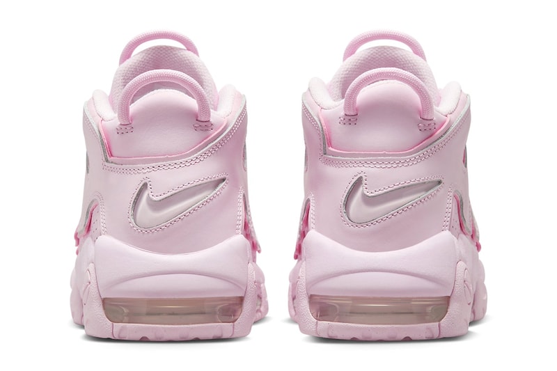 Official Images of the Nike Air More Uptempo "Pink Foam" DV1137-600 pink foam white spring 2024 cotton candy pink scottie pippen basketball retro high top shoe