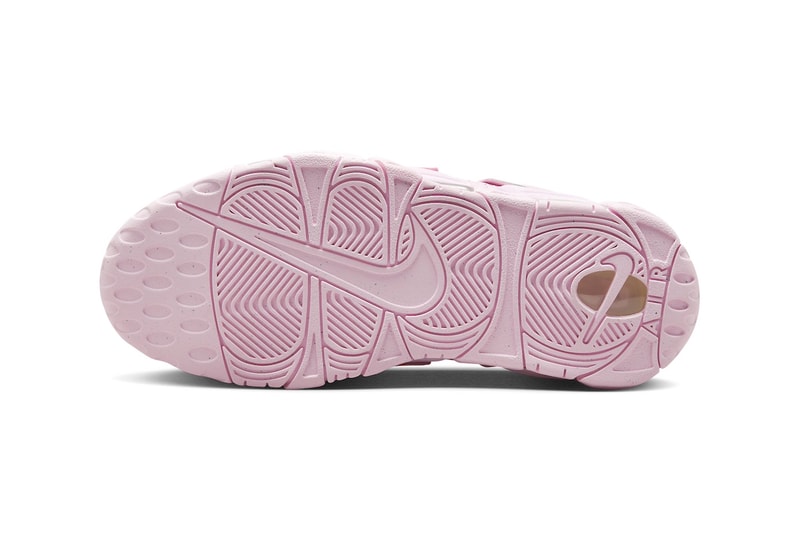 Official Images of the Nike Air More Uptempo "Pink Foam" DV1137-600 pink foam white spring 2024 cotton candy pink scottie pippen basketball retro high top shoe
