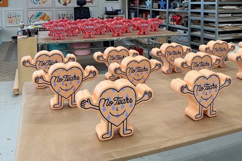 pieter ceizer no tears wood sculptures red orange peach art basel miami 2023 metal official release date info photos price store list buying guide