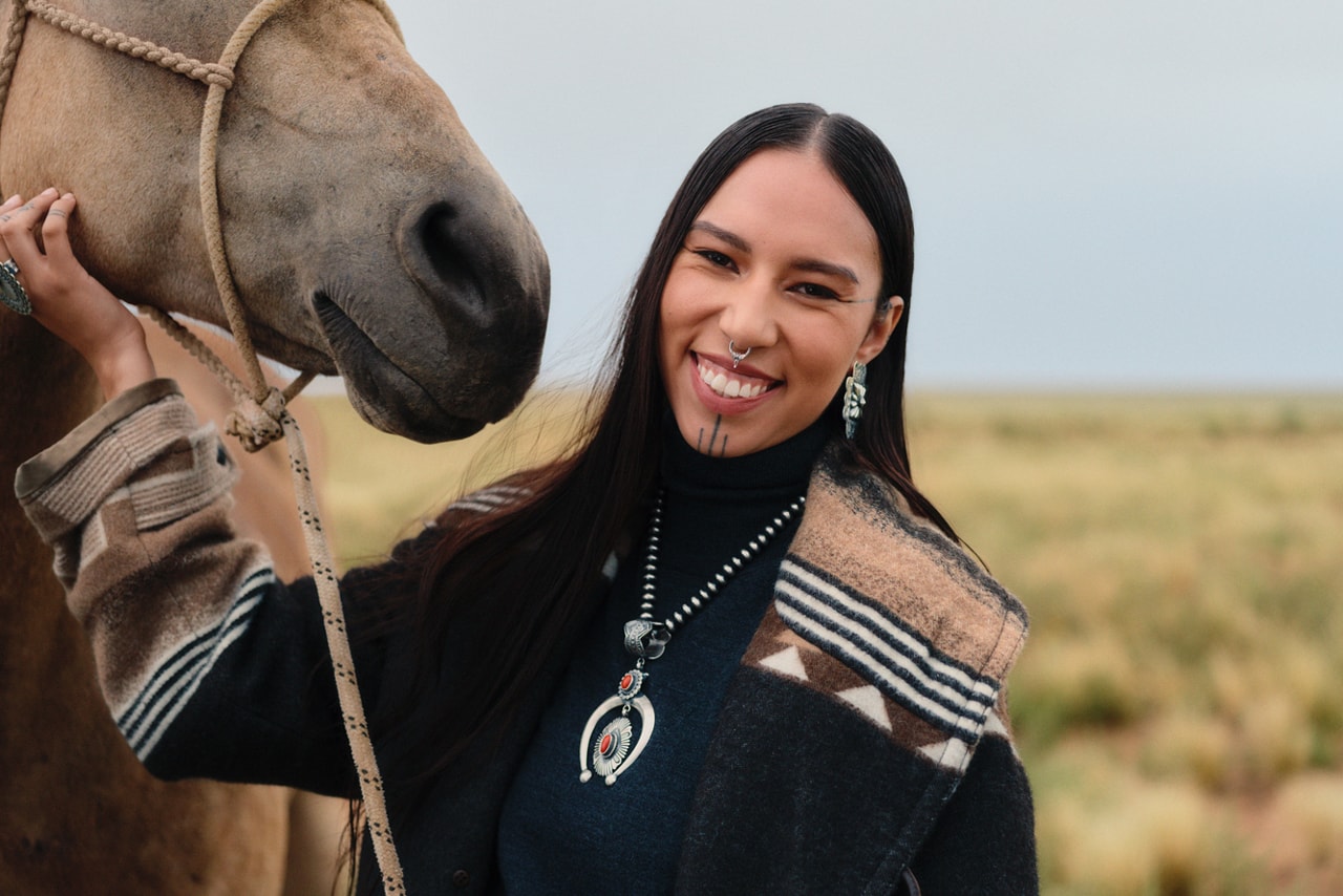 Ryan RedCorn Daryn Sells polo ralph lauren naiomi glasses artist in residence navajo collaboration traditional weaving jewelry indigenous american history release date info photos price store list buying guide