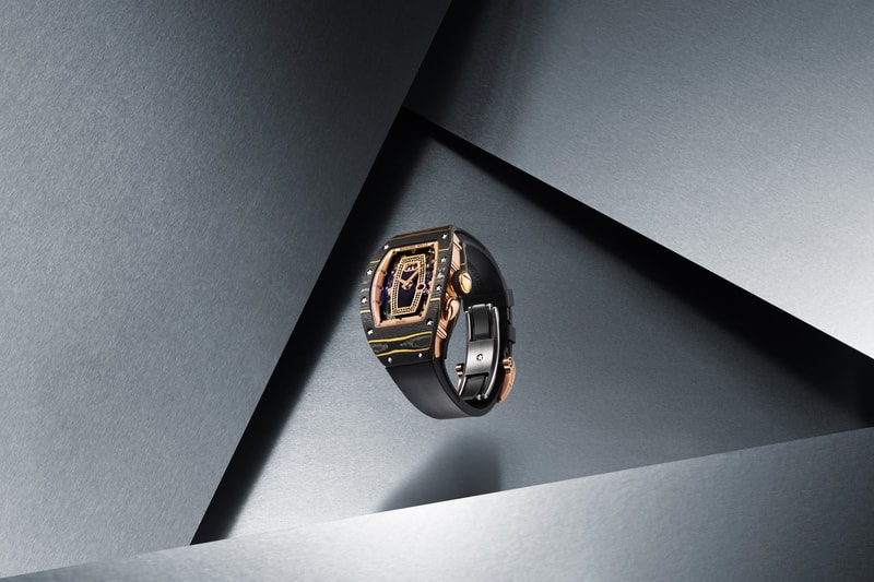 richard mille rm 037 watches ceramic carbon tpt gold caliber automatic winding crma1 ladies onyx diamond mother of pearl
