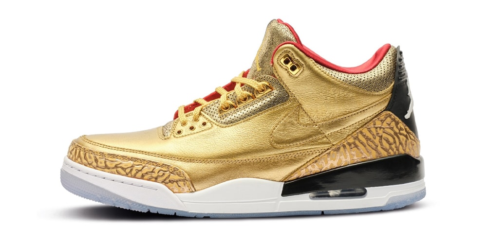 Spike Lee's Air Jordan 3 "Gold Oscars" PE Is up For Auction