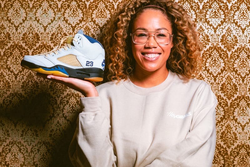 Tausha Sanders and the A Ma Maniére x Air Jordan 5 "Dawn" for Hypebeast's Sole Mates