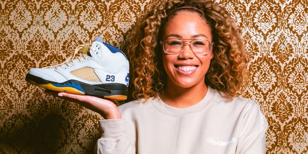 Tausha Sanders and the A Ma Maniére x Air Jordan 5 "Dawn" for Hypebeast's Sole Mates