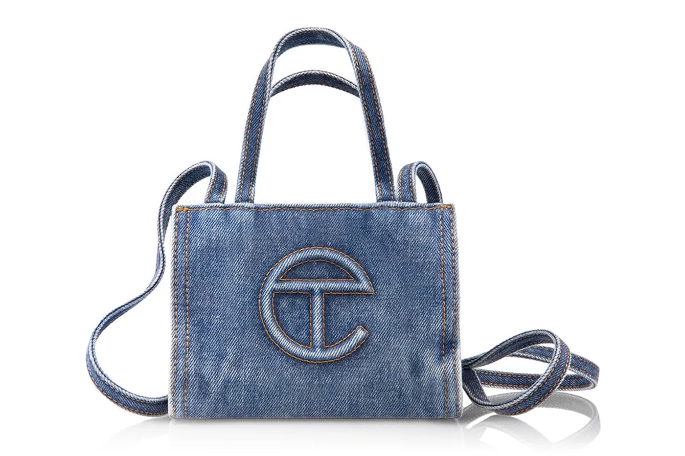 Telfar Is Dropping Denim Bags dark wash jean accessories blue stone zippers telfar steple trousers 