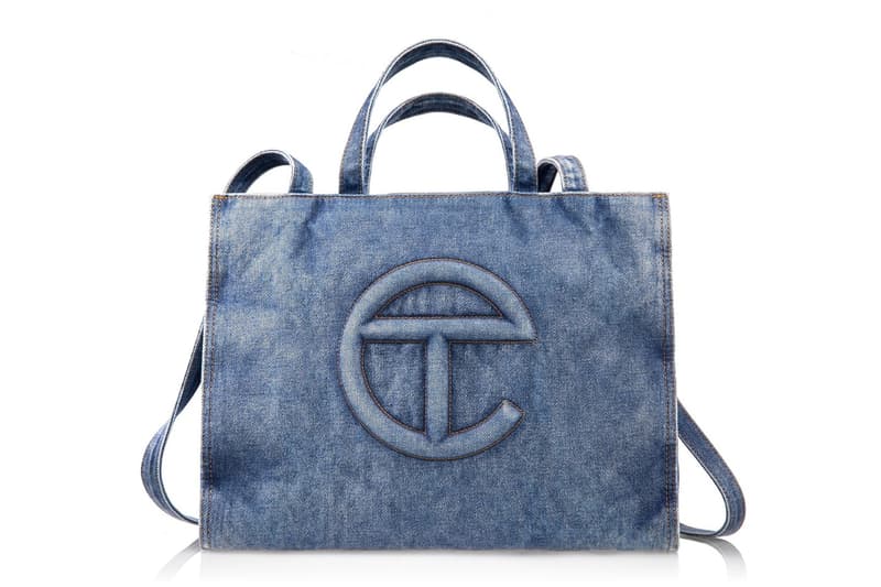 Telfar Is Dropping Denim Bags dark wash jean accessories blue stone zippers telfar steple trousers 