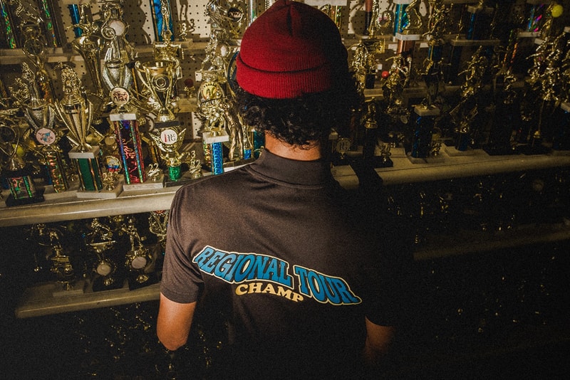 trophy room students collection collaboration marcus jordan golf t shirt polo mock neck green black white