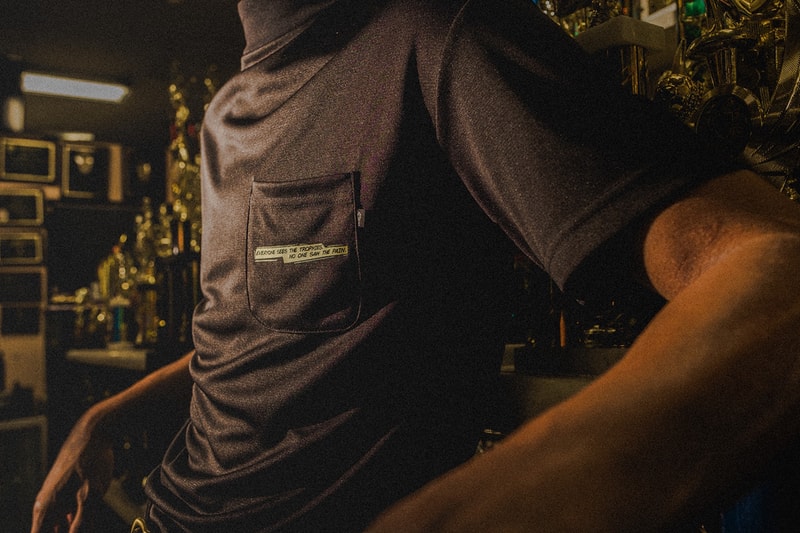 trophy room students collection collaboration marcus jordan golf t shirt polo mock neck green black white