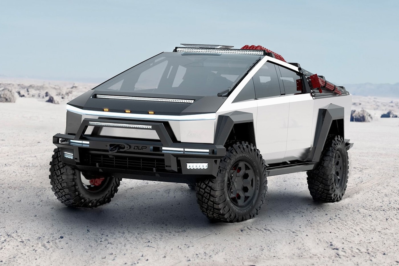 Unplugged Performance Reveals Off-Road Version of the Tesla Cybertruck elon musk underbody armor aftermarket company 