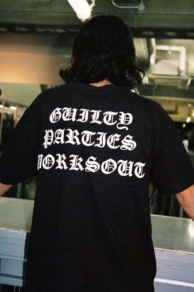WACKO MARIA x Worksout Is Unmissable jacket puffer korea shop release price cardigan black white gothic font 