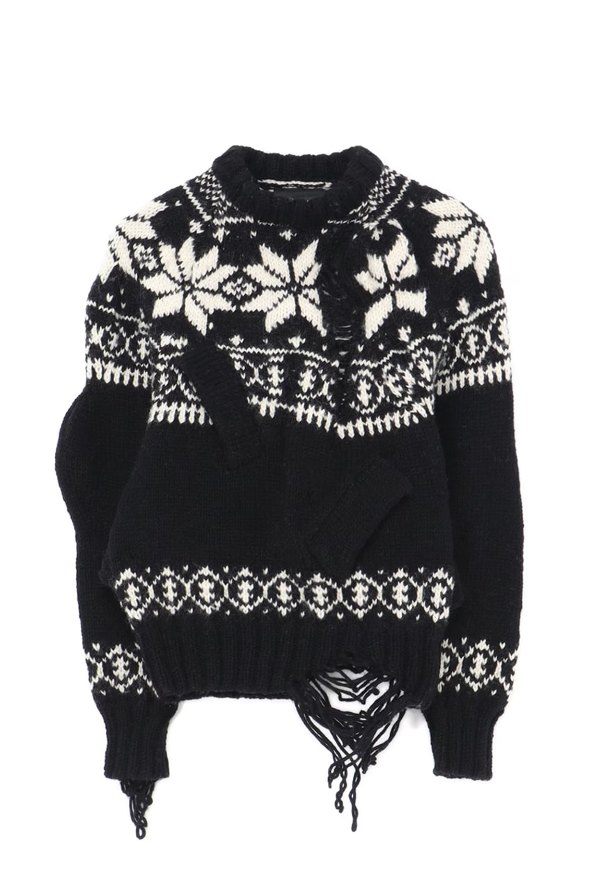 WILDSIDE Yohji Yamamoto pillings Unstable Nordic Pullover