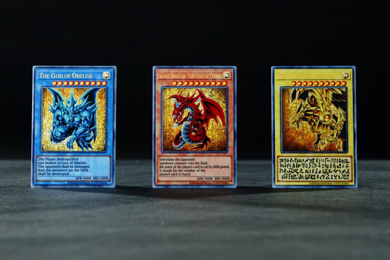 KONAMI Yu-Gi-Oh! Trading Card Game Masterpiece Series Stainless Steel Egyptian God Cards 25th Anniversary Osiris The God of Obelisk The Sun of God Dragon Saint Dragon-The God of Osiris