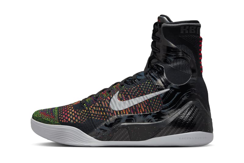 Nike Kobe 9 Elite Protro "Masterpiece" Slated To Make a Comeback Next Year FZ7335-001 Black/Metallic Silver-Bright Crimson-Volt spring 2025