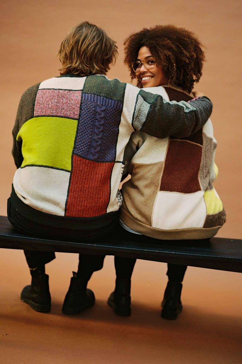 A Kind of Guise's "Patchwork Project" Is For Everyone release link upcycled cardigan unisex drop price winter 2024 germany fashion