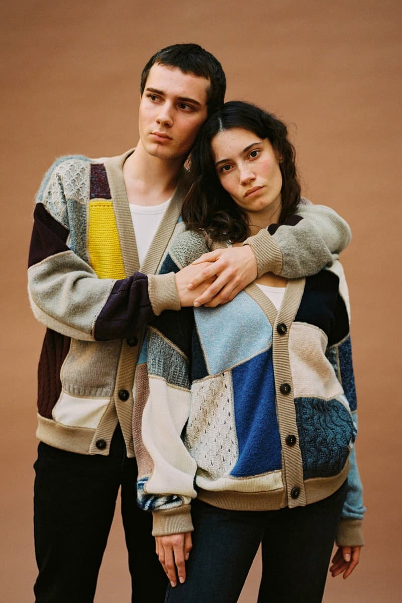 A Kind of Guise's "Patchwork Project" Is For Everyone release link upcycled cardigan unisex drop price winter 2024 germany fashion