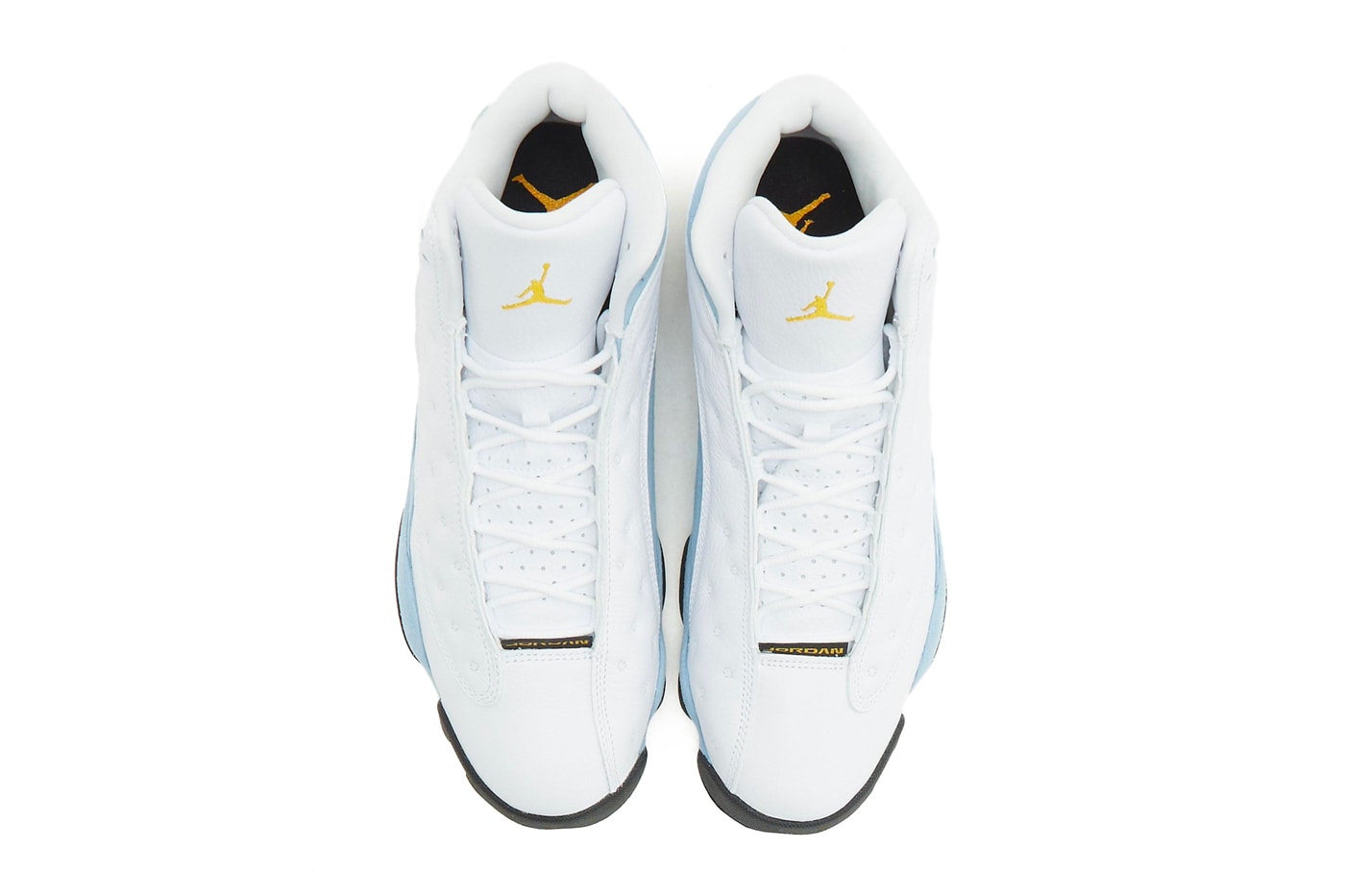 Official Look release date Air Jordan 13 Blue Grey 414571-170 white/Yellow Ochre-Blue Grey-Black february 2024 release date