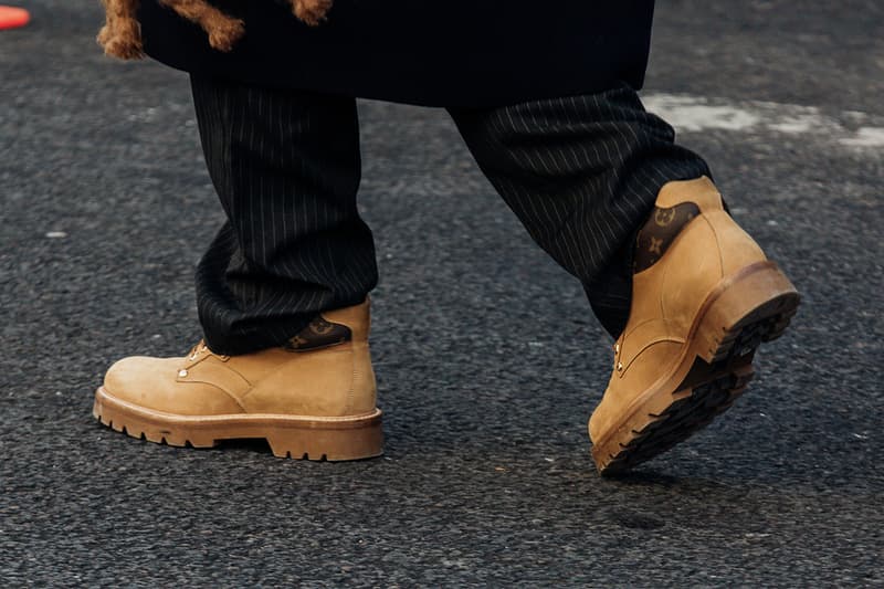 Best Footwear Trends at Paris Fashion Week Men's FW24 loewe nike palace uggs palace skateboards tasman collaboration new balance 9060 balenciaga off-white 