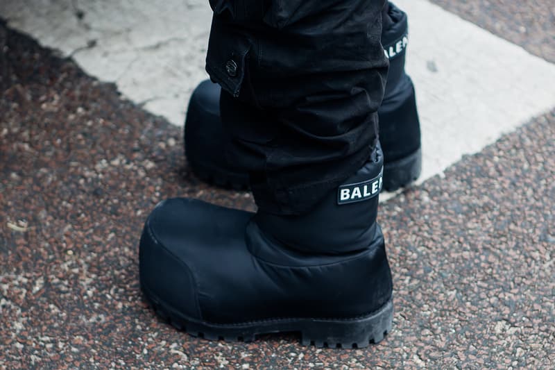 Best Footwear Trends at Paris Fashion Week Men's FW24 loewe nike palace uggs palace skateboards tasman collaboration new balance 9060 balenciaga off-white 