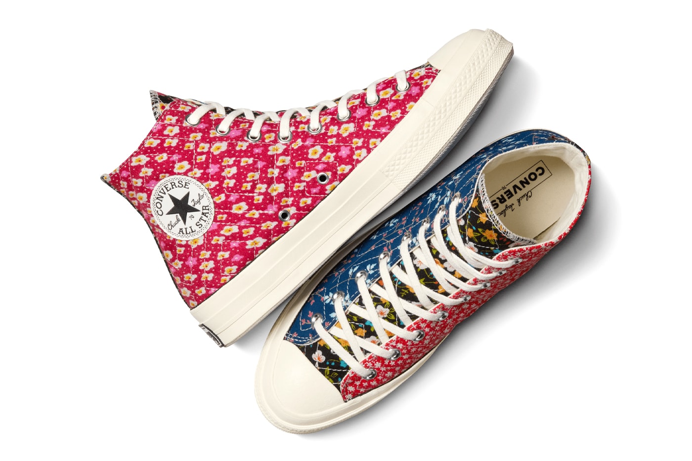 Beyond Retro Converse Chuck 70 upcycled floral A04618C A04617C Release Info