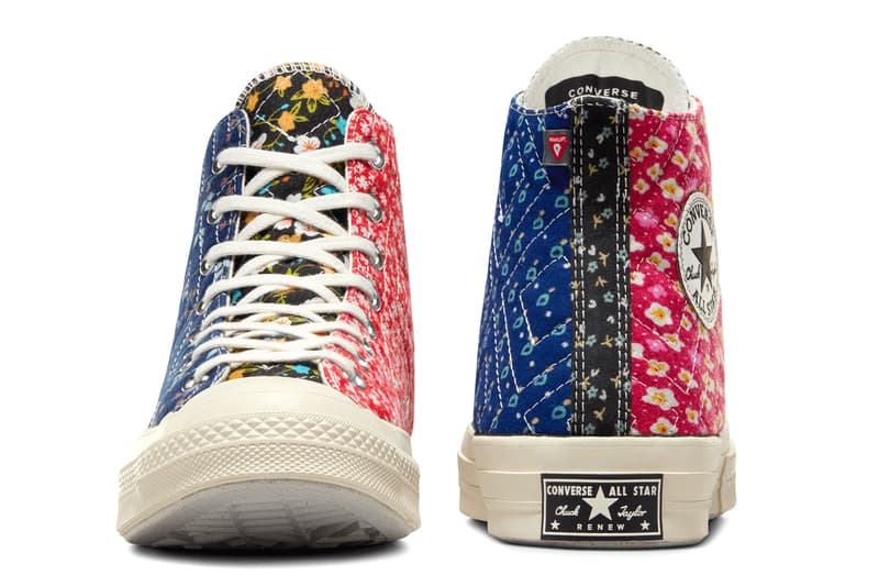 Beyond Retro Converse Chuck 70 upcycled floral A04618C A04617C Release Info