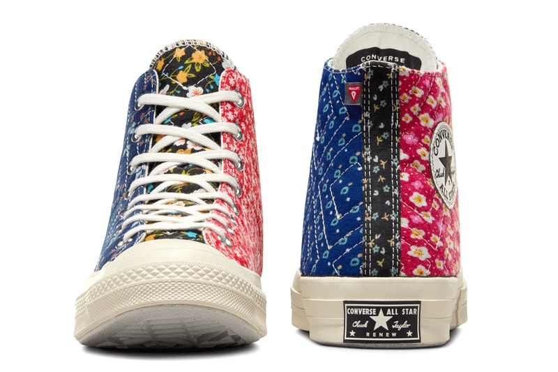 Beyond Retro Converse Chuck 70 upcycled floral A04618C A04617C Release Info