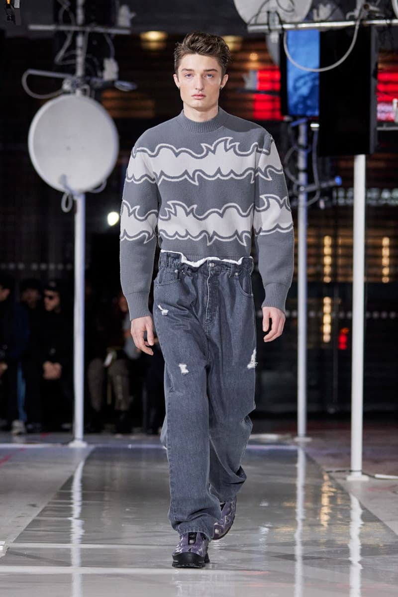 Bluemarble Fall Winter 2024 Paris Fashion Week menswear Anthony Alvarez runway show Anthony Alvarez Envisons a Rave in Space for BLUEMARBLE FW24 futuristic filipino philippines perfumed nightmare