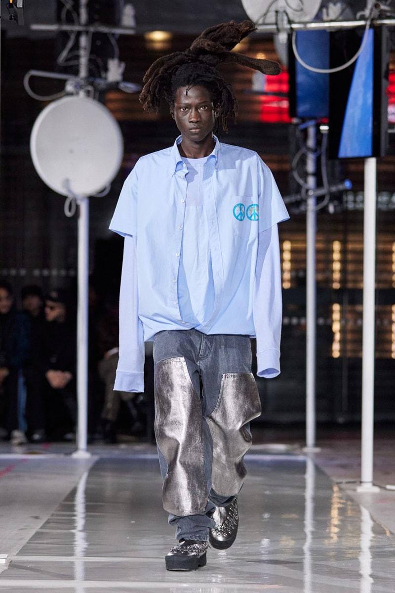 Bluemarble Fall Winter 2024 Paris Fashion Week menswear Anthony Alvarez runway show Anthony Alvarez Envisons a Rave in Space for BLUEMARBLE FW24 futuristic filipino philippines perfumed nightmare