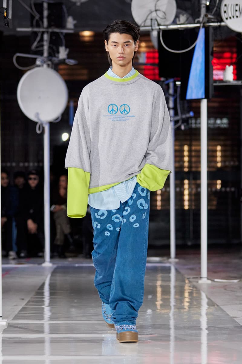 Bluemarble Fall Winter 2024 Paris Fashion Week menswear Anthony Alvarez runway show Anthony Alvarez Envisons a Rave in Space for BLUEMARBLE FW24 futuristic filipino philippines perfumed nightmare