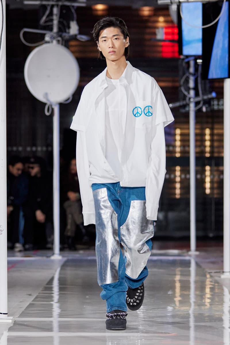 Bluemarble Fall Winter 2024 Paris Fashion Week menswear Anthony Alvarez runway show Anthony Alvarez Envisons a Rave in Space for BLUEMARBLE FW24 futuristic filipino philippines perfumed nightmare