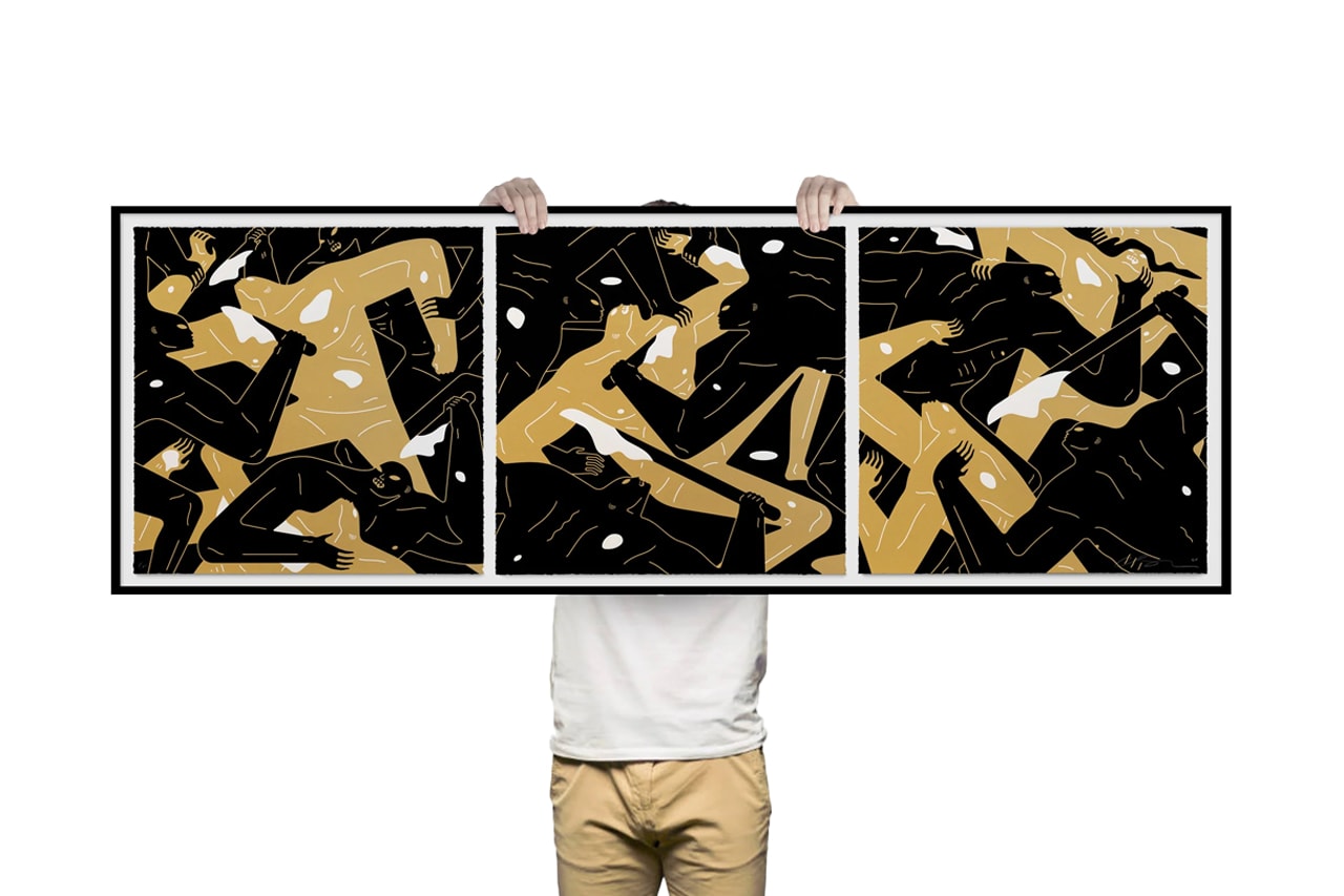 Cleon Peterson THE POSSESSED TRIPTYCH Screenprint