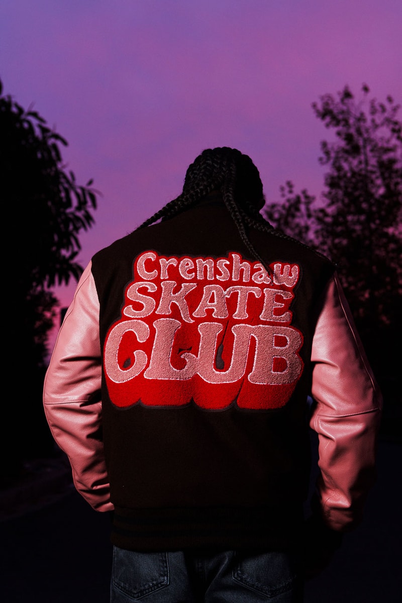 Crenshaw Skate Club Winter 2024 Collection varsity jacket hoodie drop price release tobey mcintosh california los angeles skateboard label january usd graphic tee