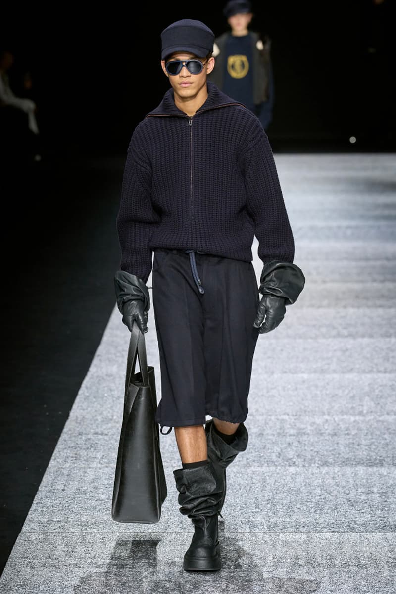 Emporio Armani Fall/Winter 2024 Collection Milan Fashion Week Men's Menswear Runway Images