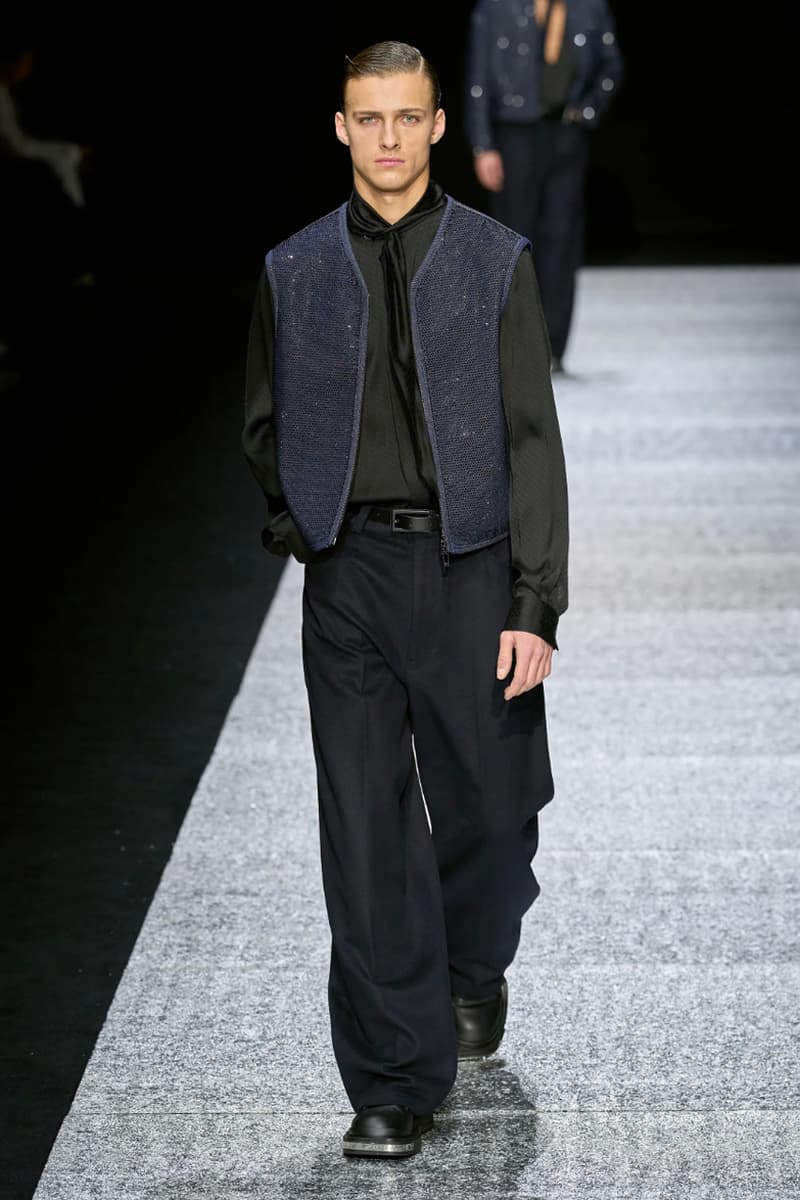 Emporio Armani Fall/Winter 2024 Collection Milan Fashion Week Men's Menswear Runway Images