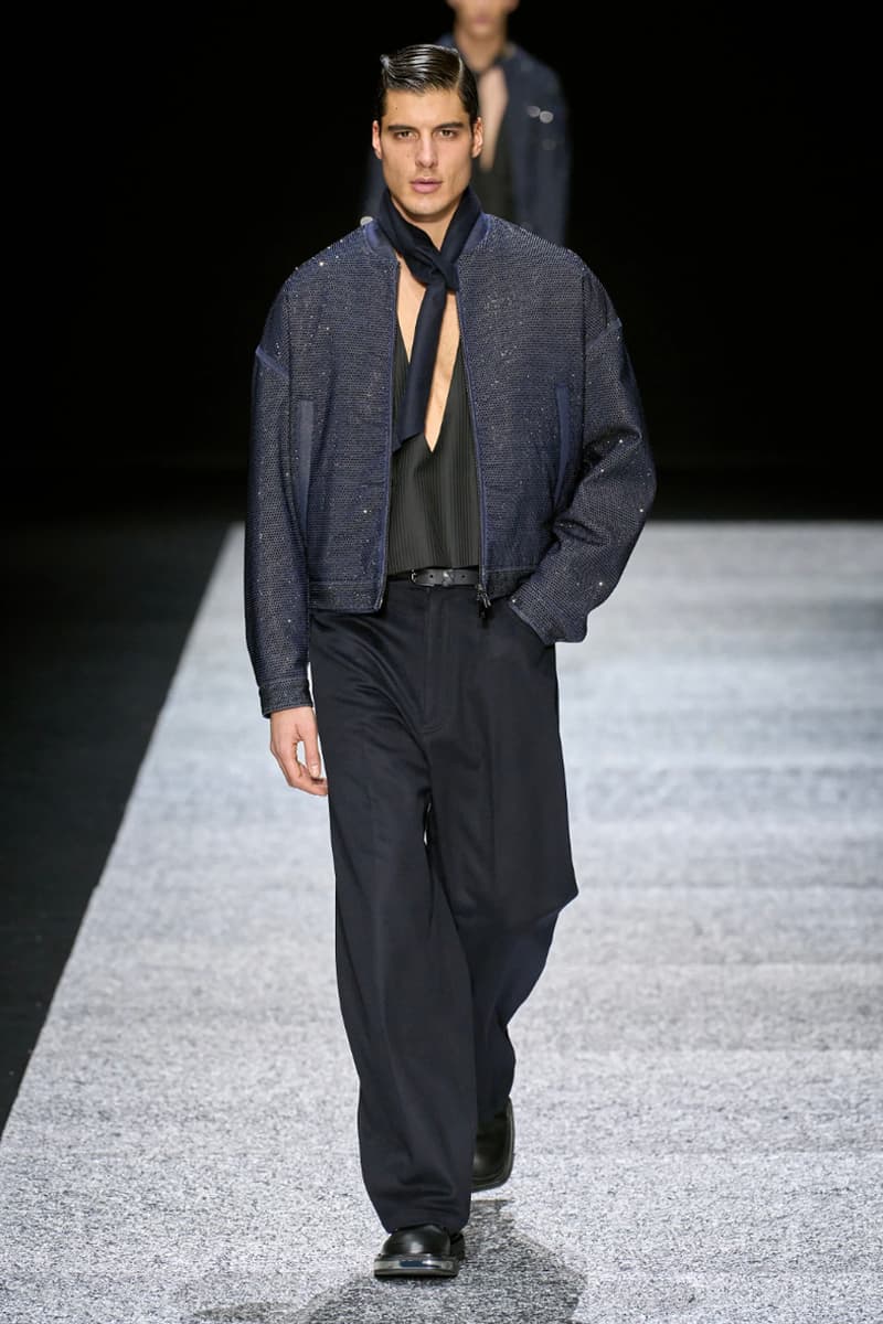 Emporio Armani Fall/Winter 2024 Collection Milan Fashion Week Men's Menswear Runway Images