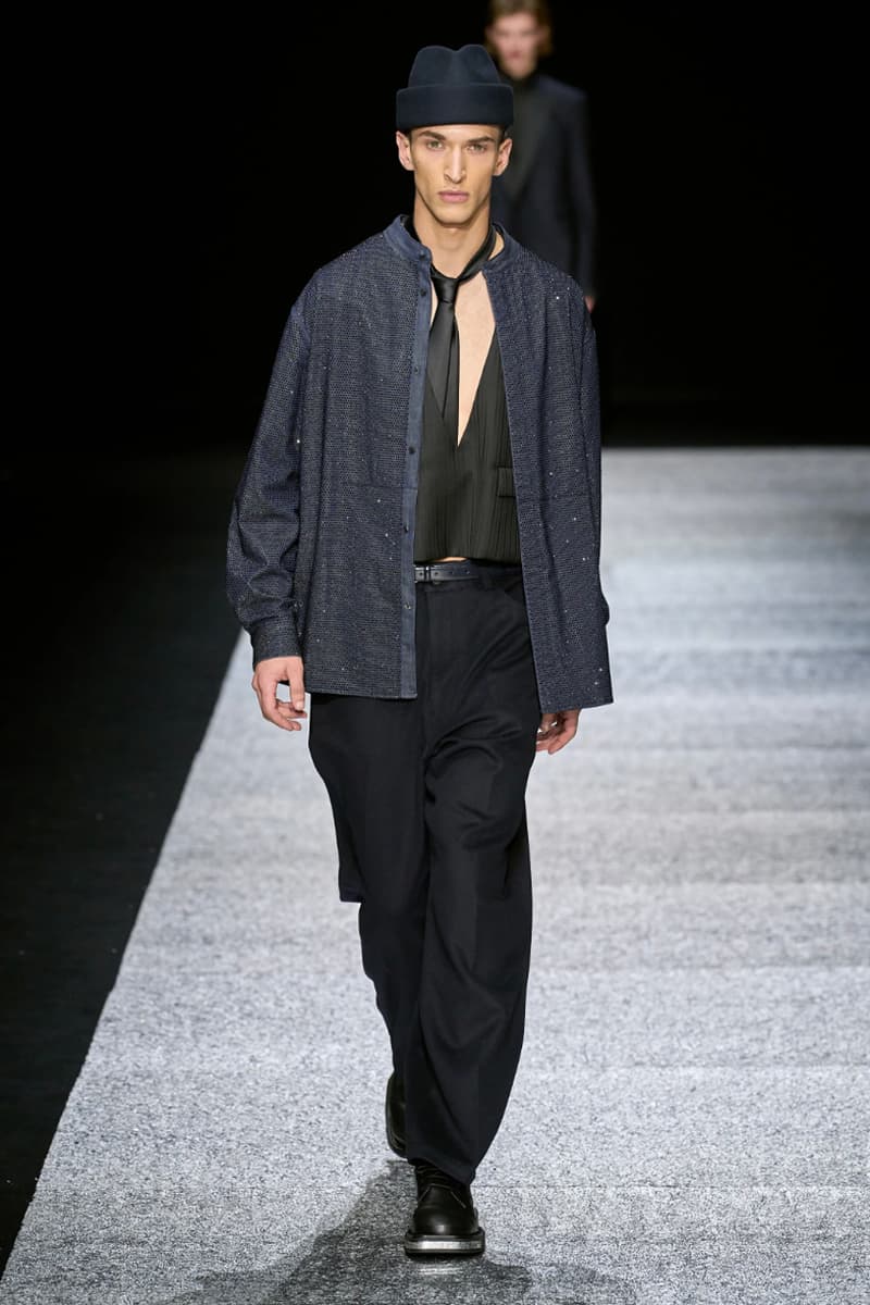 Emporio Armani Fall/Winter 2024 Collection Milan Fashion Week Men's Menswear Runway Images