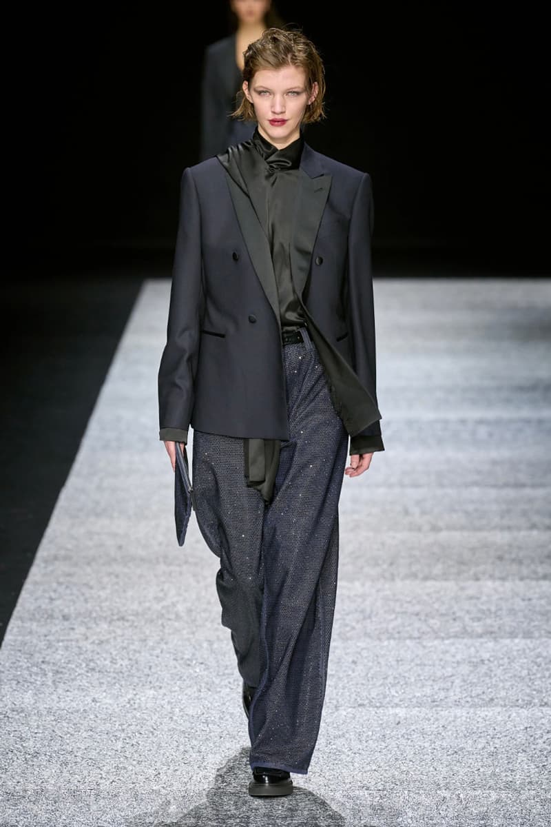 Emporio Armani Fall/Winter 2024 Collection Milan Fashion Week Men's Menswear Runway Images