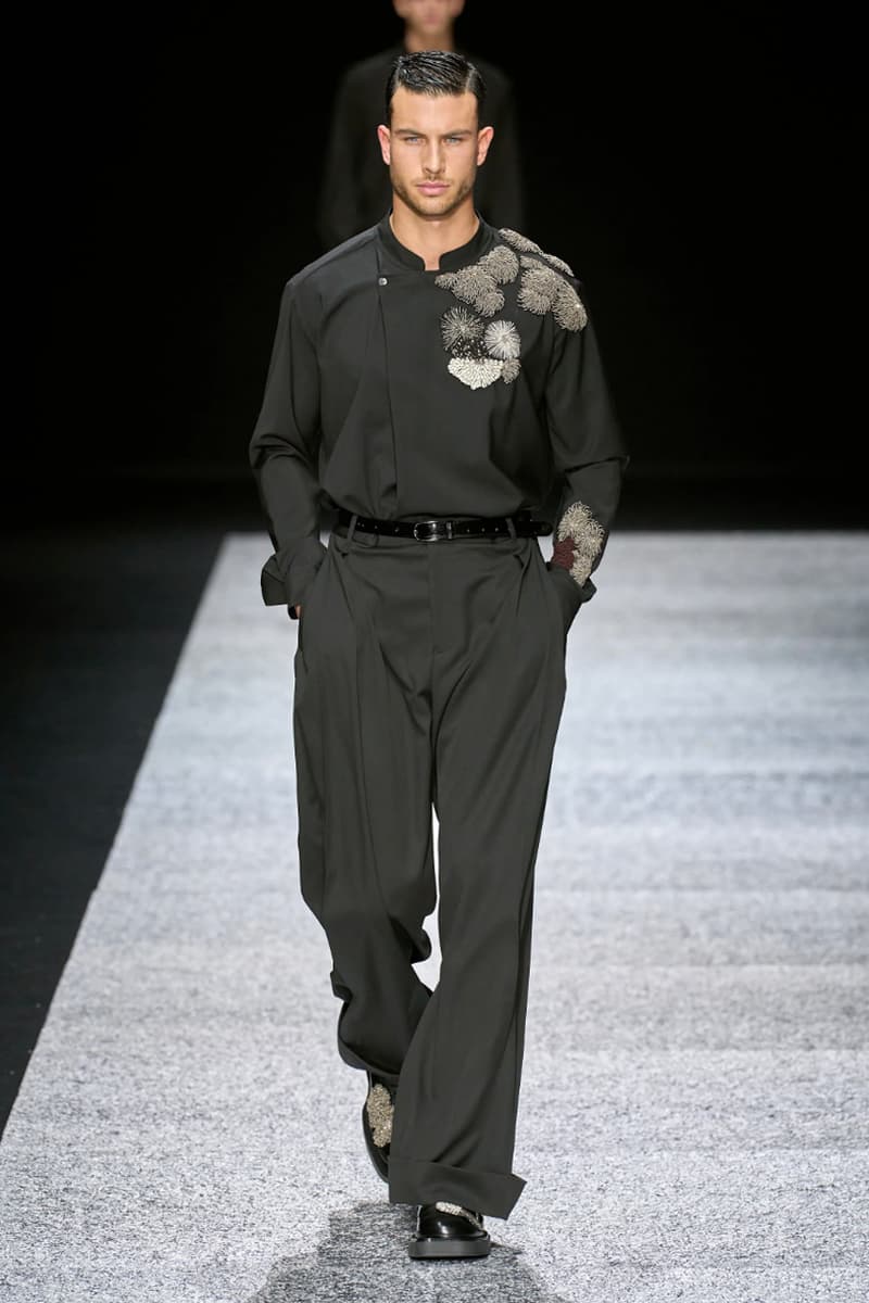 Emporio Armani Fall/Winter 2024 Collection Milan Fashion Week Men's Menswear Runway Images