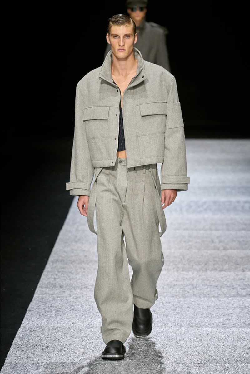 Emporio Armani Fall/Winter 2024 Collection Milan Fashion Week Men's Menswear Runway Images