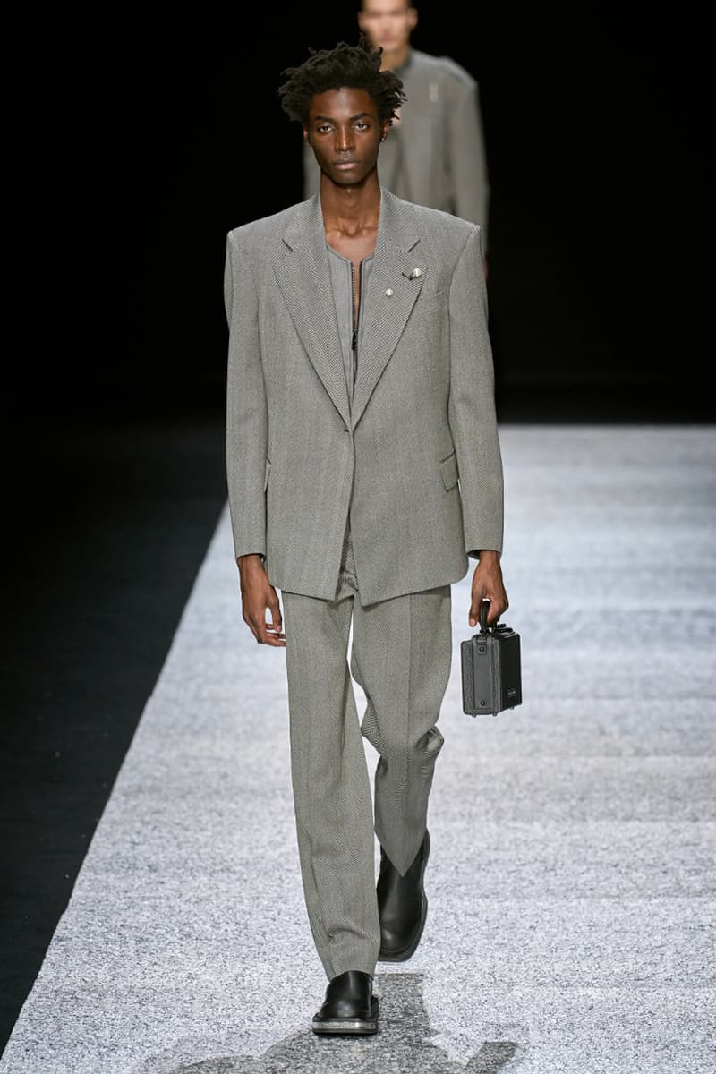 Emporio Armani Fall/Winter 2024 Collection Milan Fashion Week Men's Menswear Runway Images