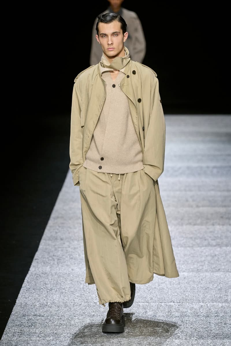 Emporio Armani Fall/Winter 2024 Collection Milan Fashion Week Men's Menswear Runway Images