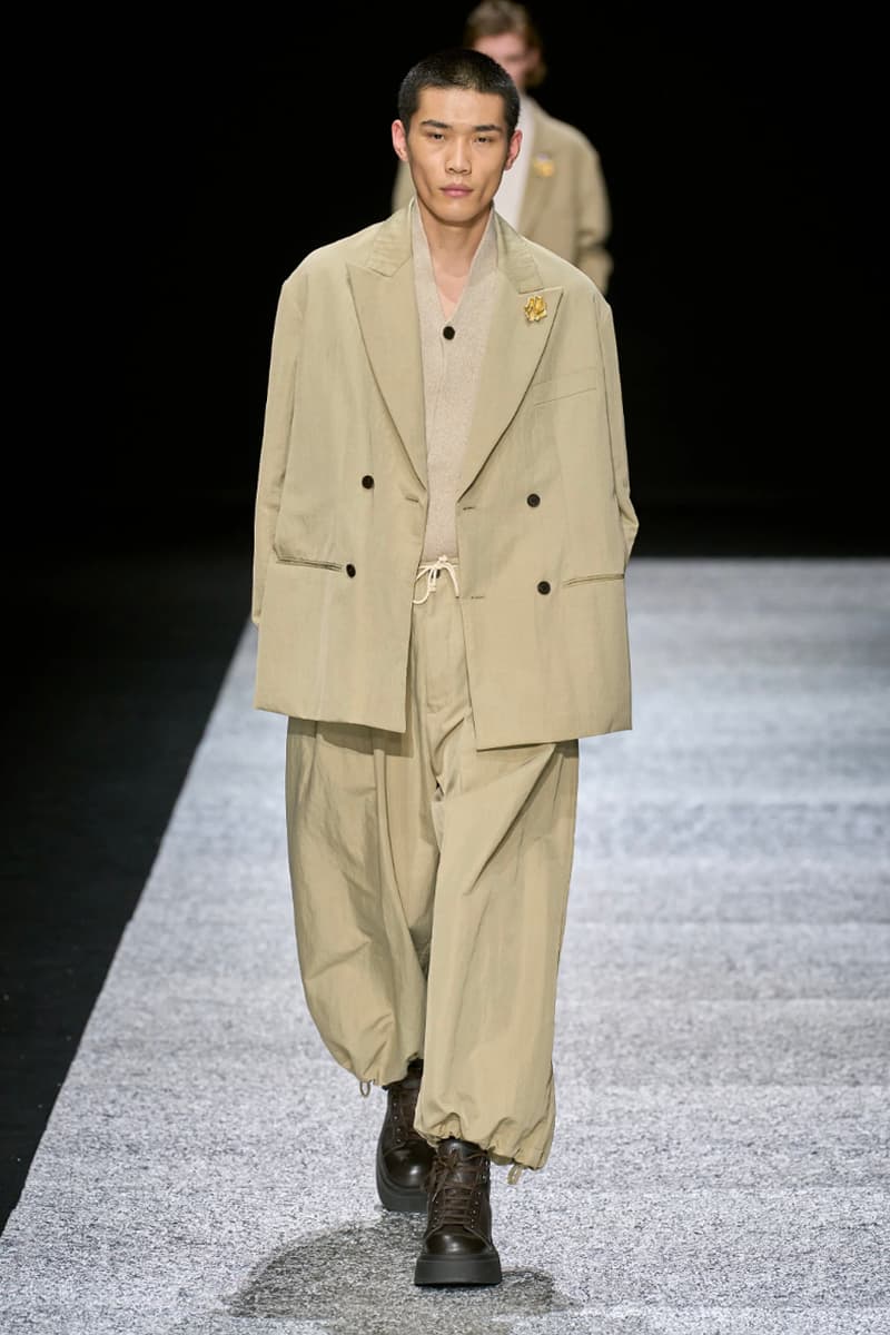 Emporio Armani Fall/Winter 2024 Collection Milan Fashion Week Men's Menswear Runway Images