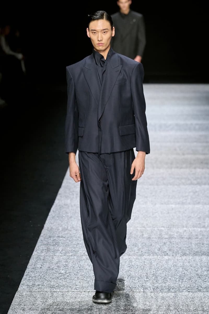 Emporio Armani Fall/Winter 2024 Collection Milan Fashion Week Men's Menswear Runway Images